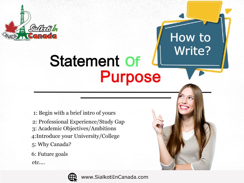 How to write SOP for Canada Student Visa For Pakistani