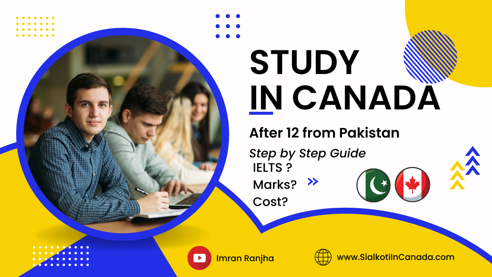 study in Canada after 12th from Pakistan