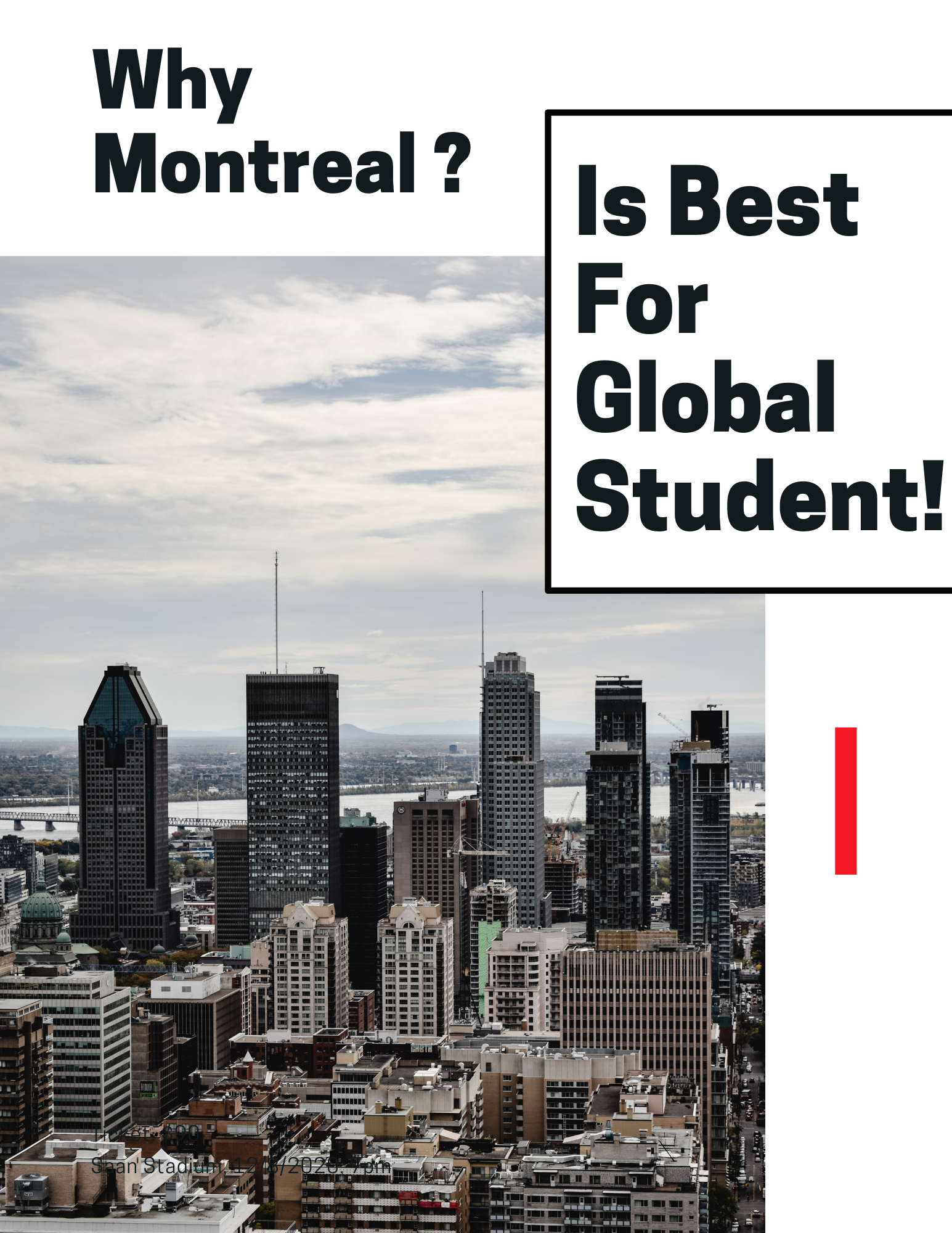 living expenses in Montreal for International Students